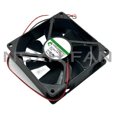 2 와이어 서버 냉각 선풍기, KDE2409PTV1, 24V, 1.9W, 90x90x25mm