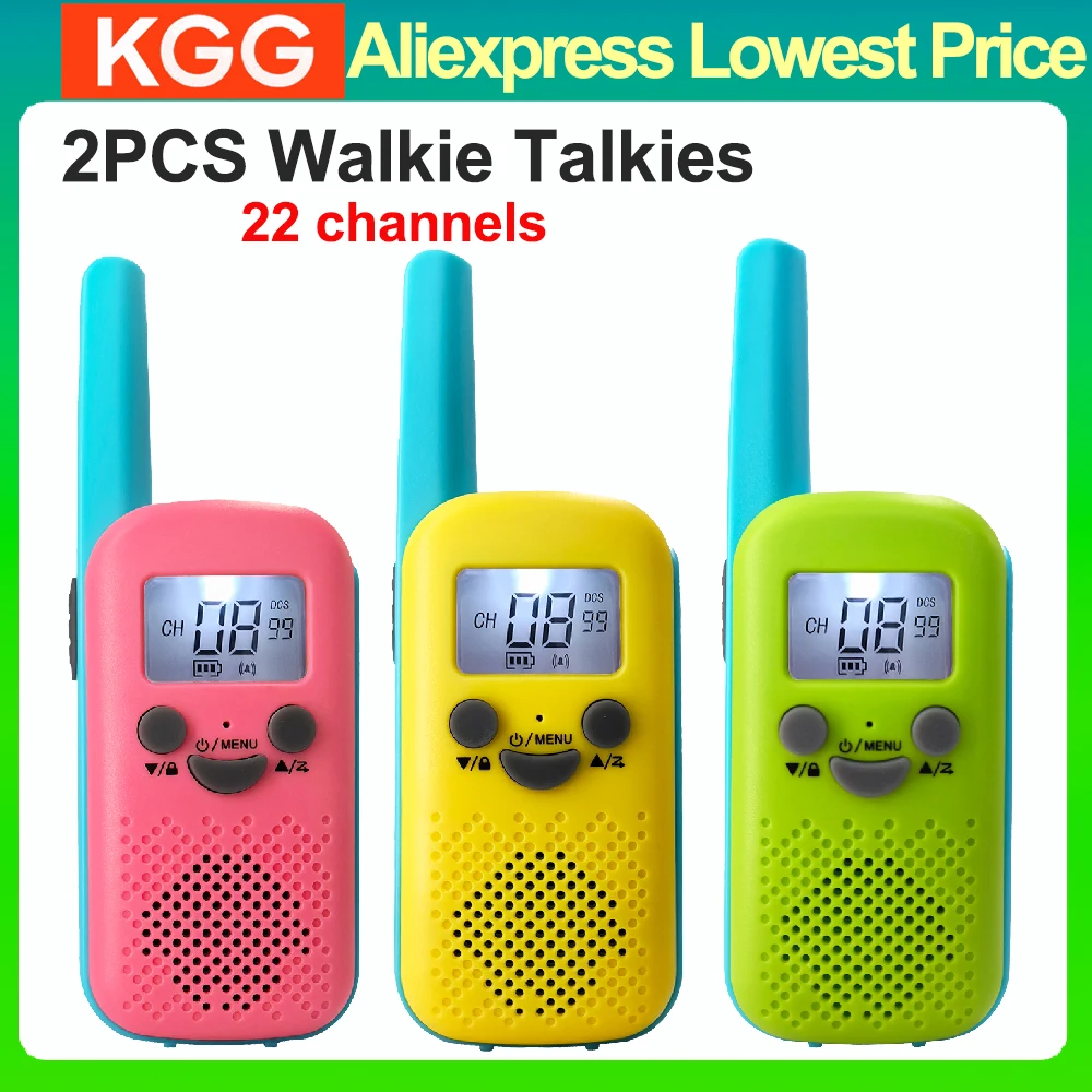 

2 шт. Детские портативные рации-игрушки с радиусом действия 6 км, мини-радиоприемники, интеркомы, подарки для мальчиков