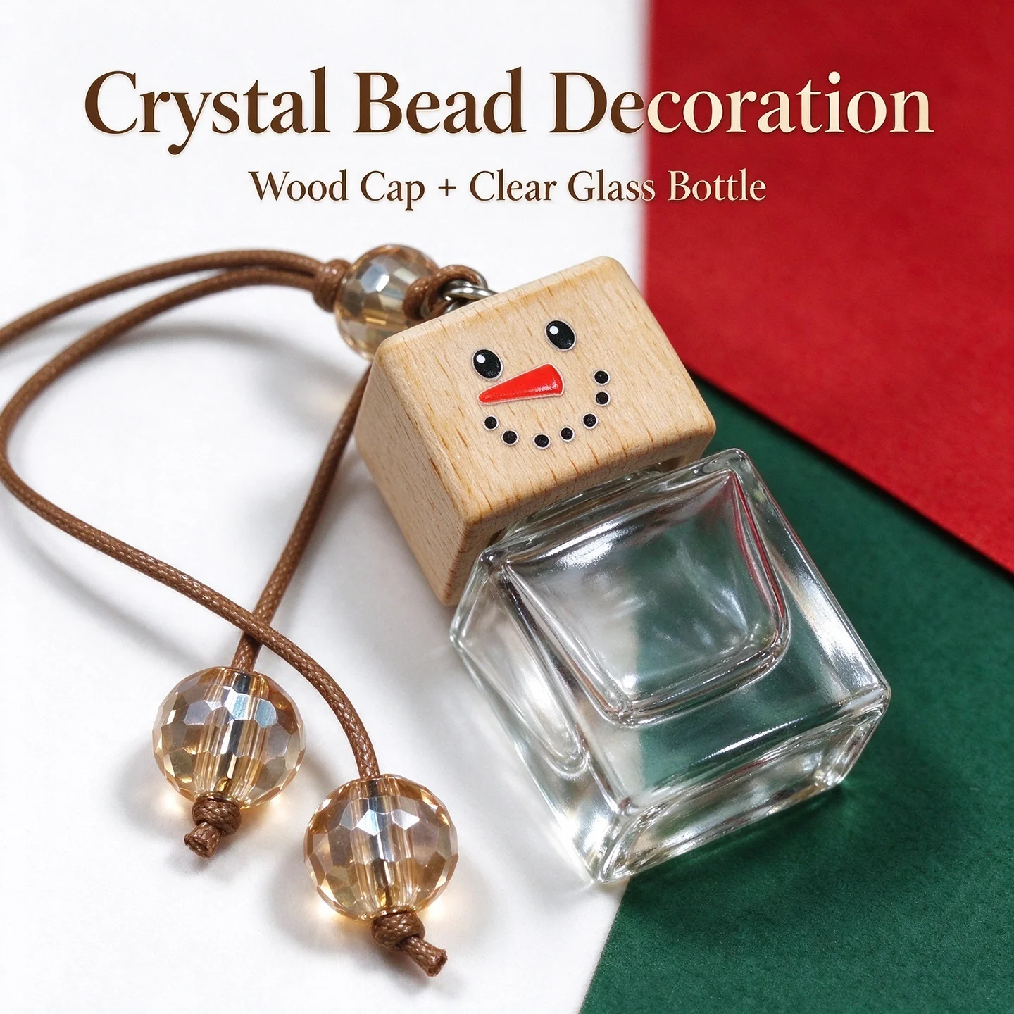 5pcs DIY Christmas Car Perfume Pendant, High-grade Car Aroma Ornament, Long-lasting Light Fragrance Car Interior Decoration