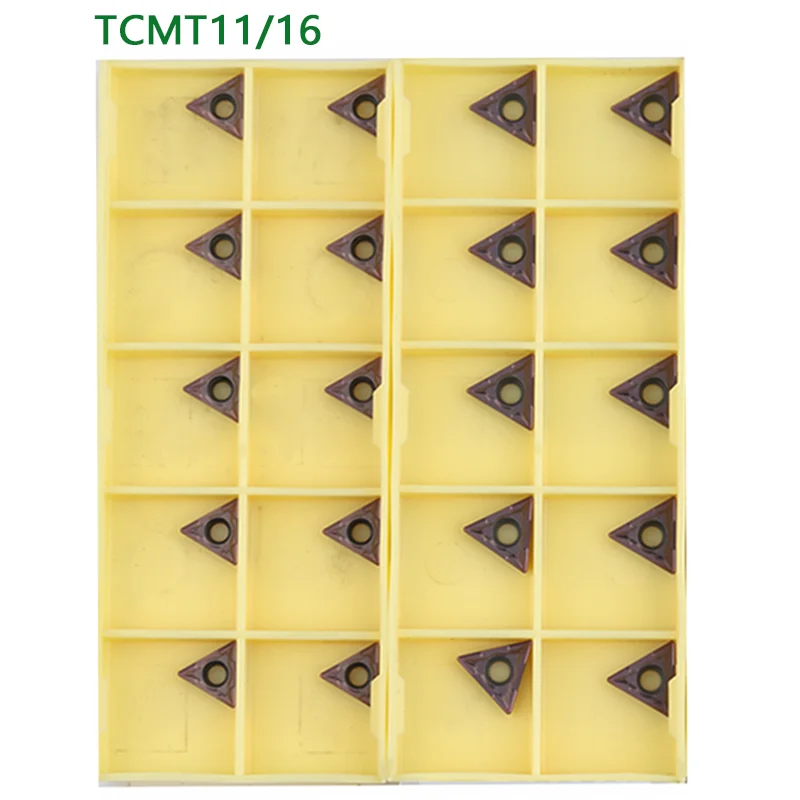 10pcs TCMT090204 TCMT110204 TCMT110208 TCMT16T304 TCMT16T308 LF6018 LF6118 Carbide Insert Turning Tool CNC Lathe Cutter Tools