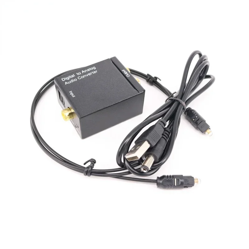 Digital-to-analog Audio Converter Digital Adapter Fiber Coaxial Toslink Signal To Analog Audio Converter