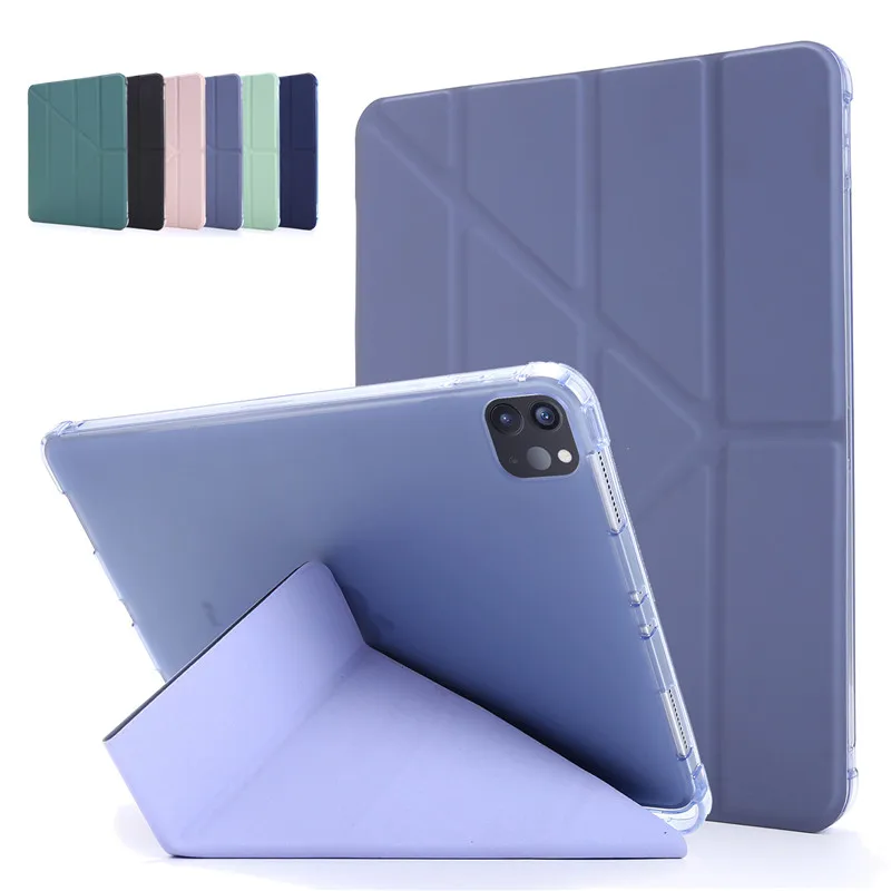 

Чехол для iPad Pro 12,9 2020 с держателем для карандашей, откидная подставка из искусственной кожи, смарт-чехол для Funda iPad Pro 12 9 2021 2020, чехол