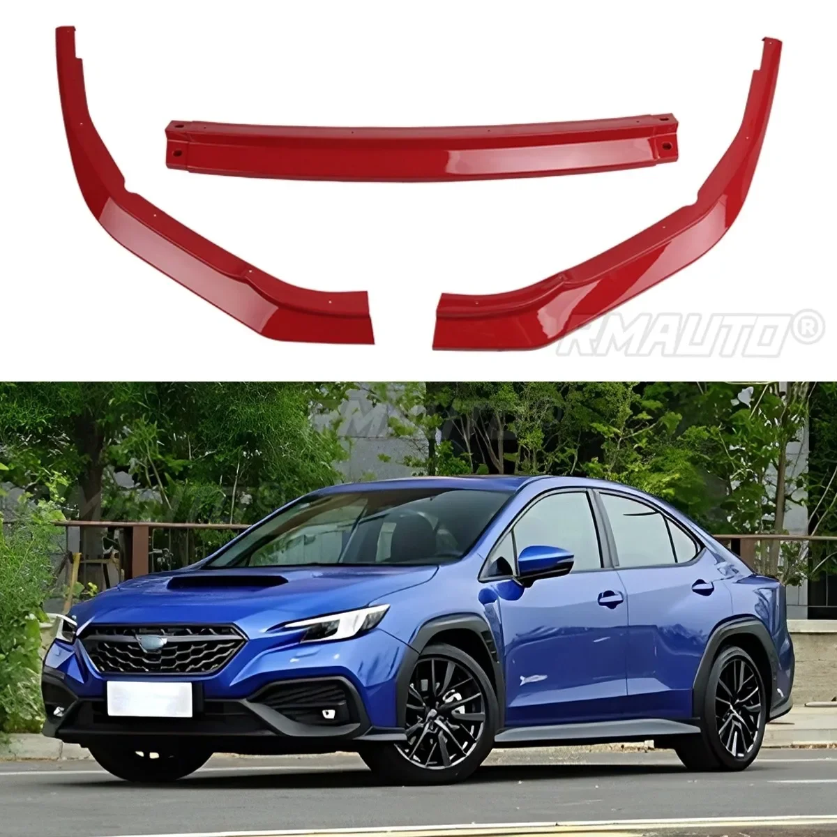 For Subaru WRX 2022-2024 Body Kit Front Bumper Protector Cover Front Bumper Diffuser Spoiler Apron Car Accessories