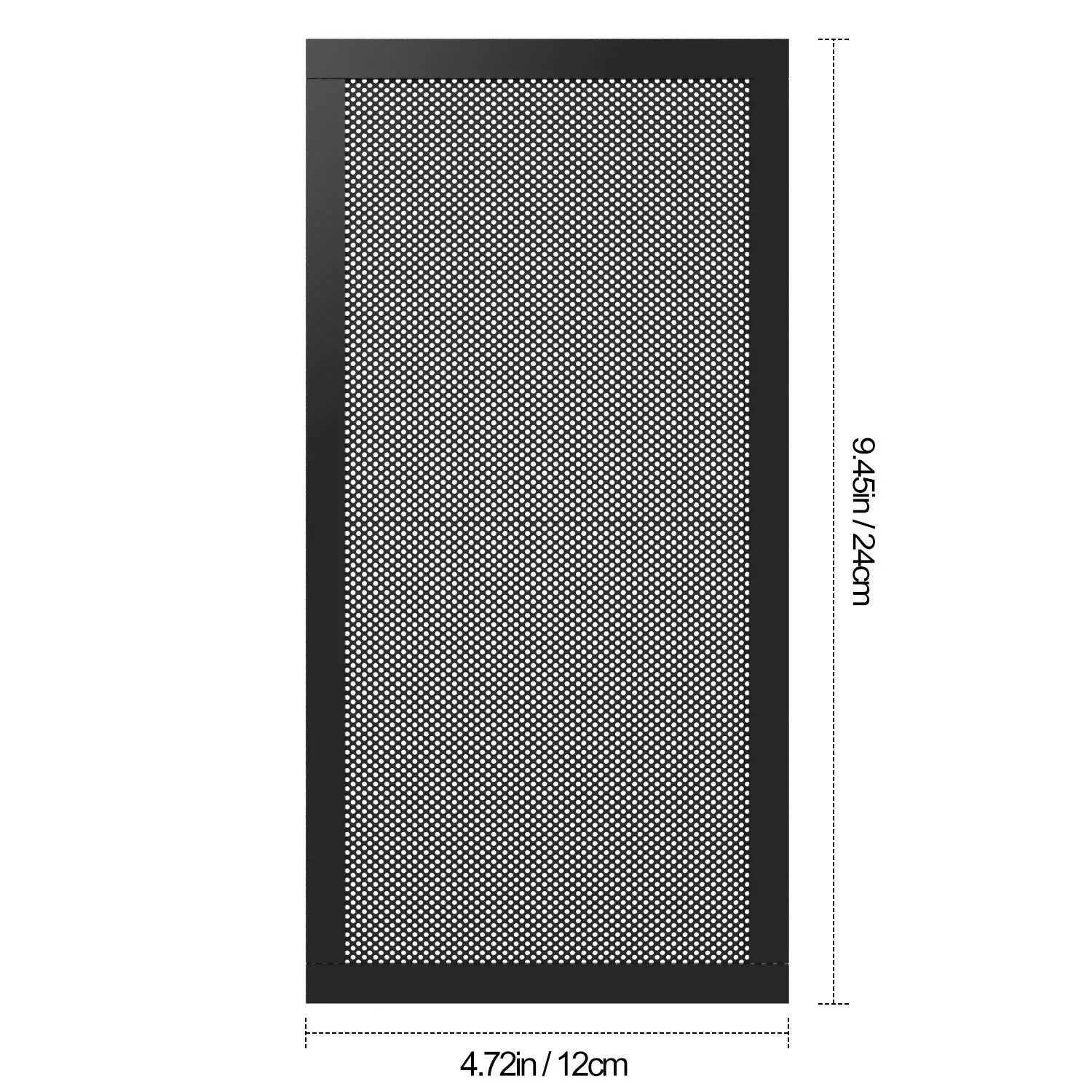 Wsellda 12x12cm 12x24cm Dust Filter For Computer Cooler Fan Magnetic Frame PC Fan Dust Mesh PC Cooler Filter Dustproof PVC Cover