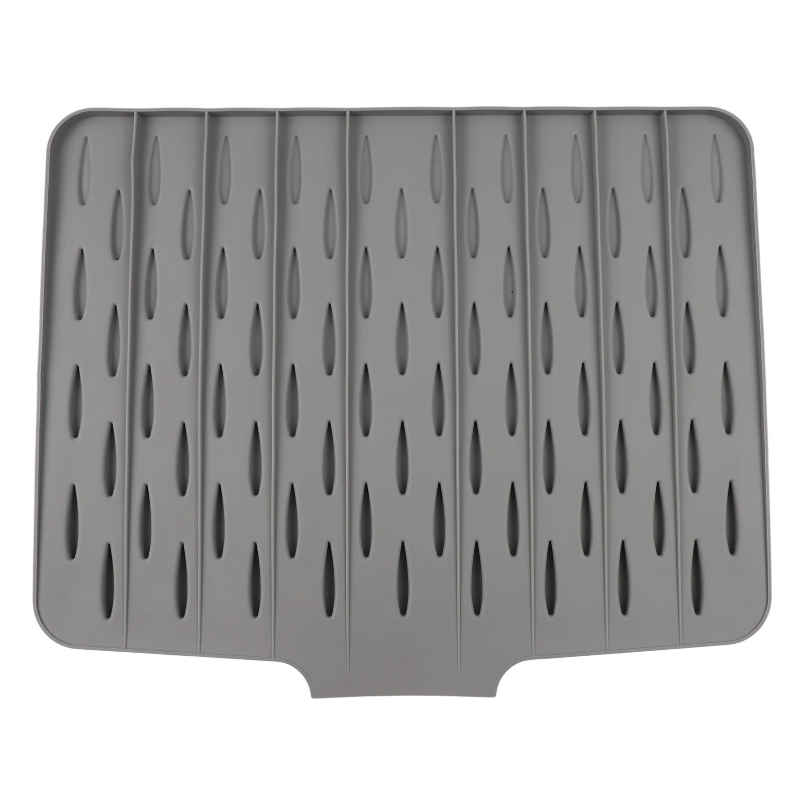 

Silicone Kitchen Drain Pad With Tilted Water Diversion Mat Heat-Resistant Pad Non-slip Mat Kitchen Utensils Countertop Protector