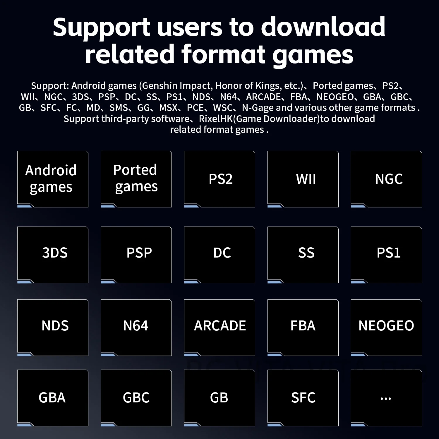 ANBERNIC RG VITA Pro RG VITA Retro Handheld Game Console Video Games Player WiFi Bluetooth 5000mAh Supports AI PSP PS2 Game Gift