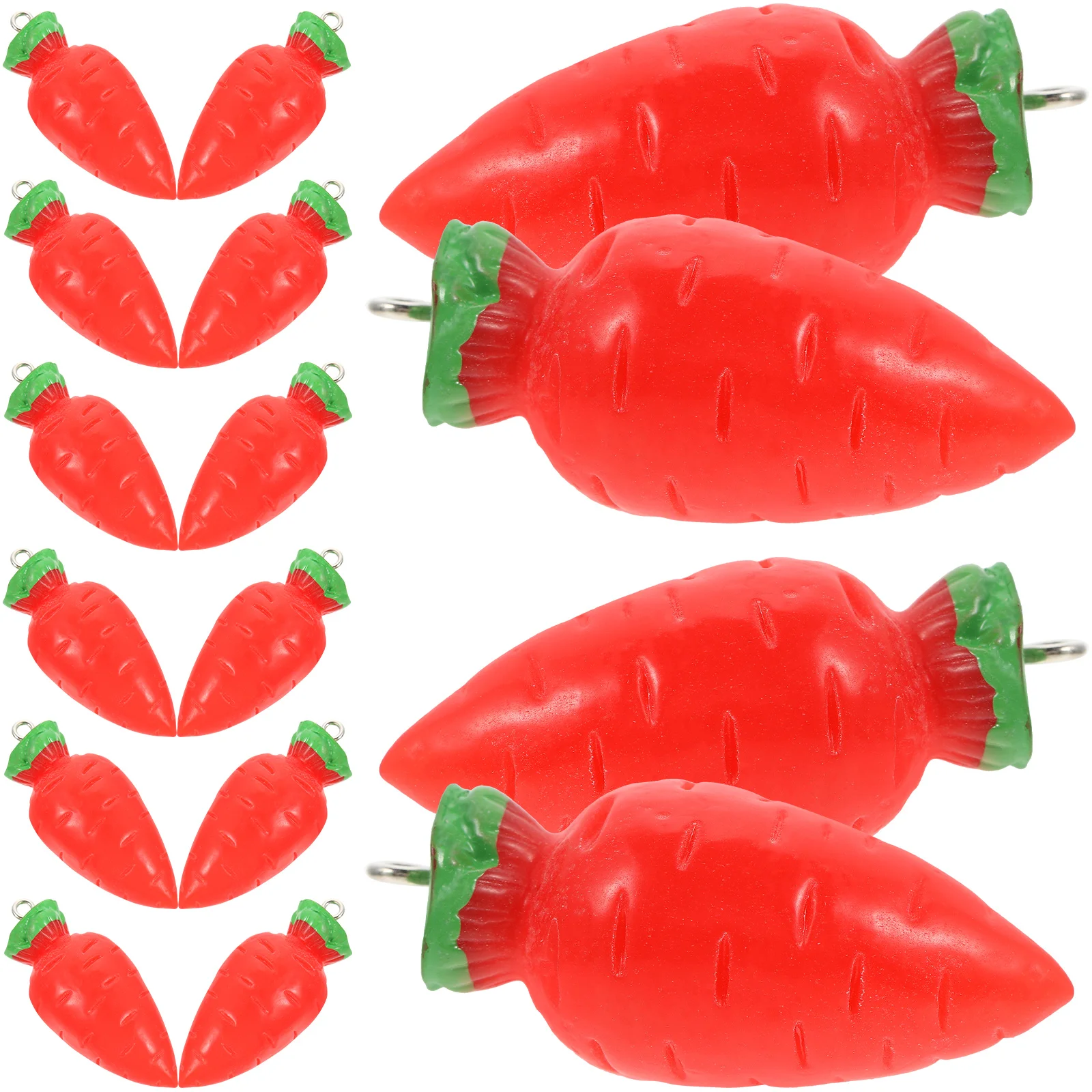 20 Stück Ostern Karotte Charms für Schmuckherstellung Diy Halskette Armband Ohrring Anhänger Handwerk Urlaub Dekoration Zubehör