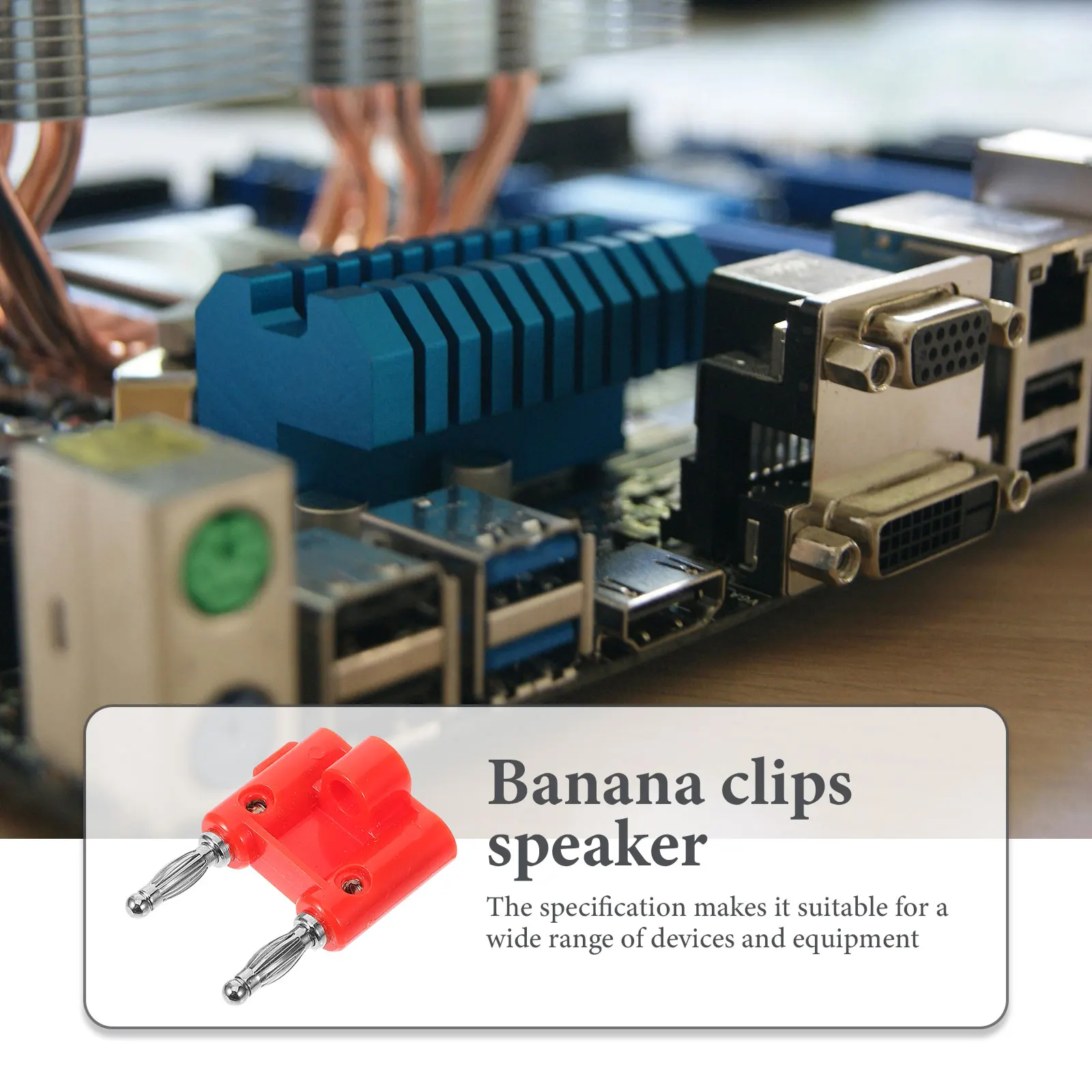 

10 Pcs Parallel Banana Insert Clips Speaker Lantern Type Plugs for Wire Abs Audio Connector Connectors