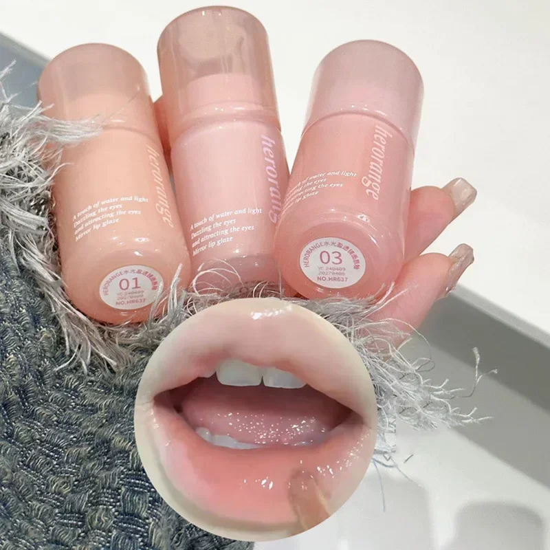 Specchio di cristallo Lucidalabbra Gelatina Tinta Rossetto rimpolpante Idratante Smalto per labbra Colorato Tinta per labbra Cura delle labbra Trucco Cosmetici coreani