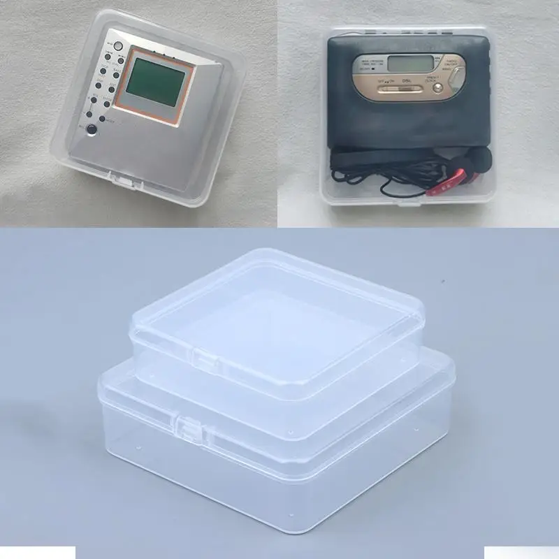 NEW 2Pcs MiniDisc MD Storage Case Waterproof Plastic Protective Box for  Walkman Mini Disc Player Disc Accessory Organizer