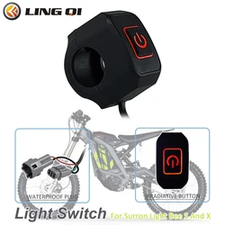 LINGQI RACING interruptor de faro modificado, Control de encendido y APAGADO para TALARIA STING SURRON SUR RON Light Bee X Dirt Pit Bike Parts