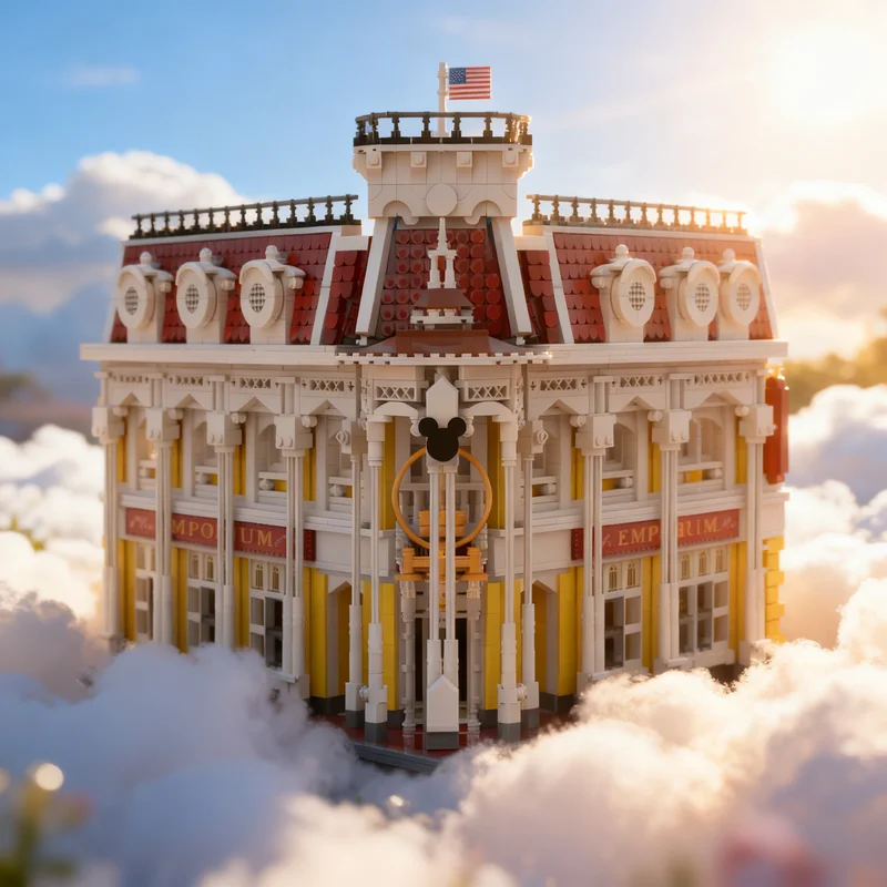 Kingdom Kids Education - 3499 peças MOC Magic Kingdom Emporium
