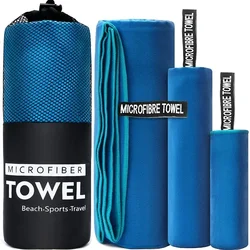 1PC Sports Microfiber Quick Dry Pocket Towel  Yoga Beach Towel Portable Ultralight Absorbent Towel for Swimming Pool Gym Fitness