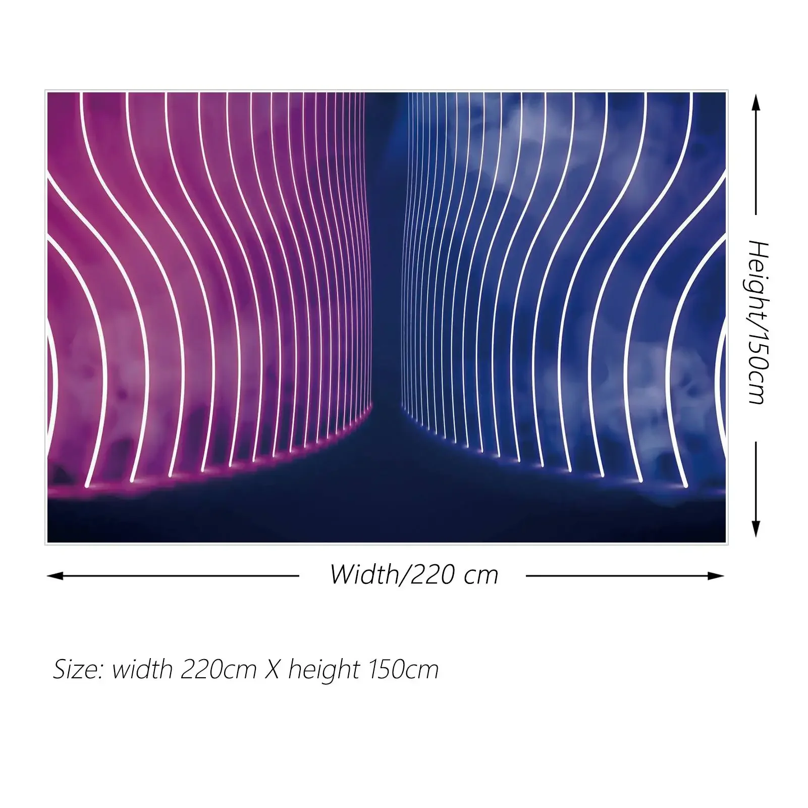 MOON.QG fondale insegna al Neon festa di compleanno luci rosa blu sfondo della parete personalizzato Got Talent Show Dance Stage Photo Booth