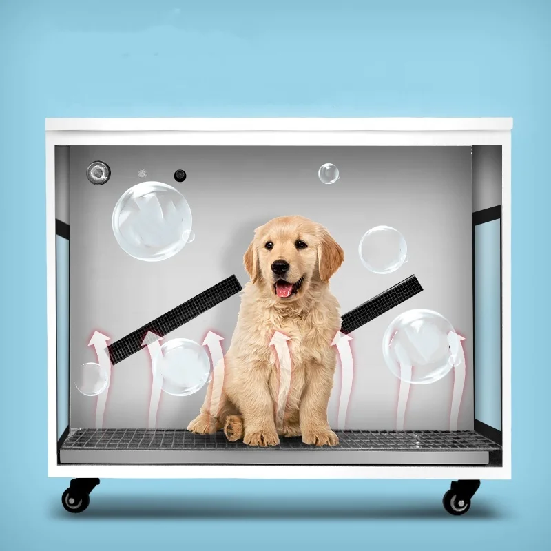 

STLFPetFit Low Noise Automatic Large Pet Hair Dryer Box for Large Sized Dogs With 4 Fans Smart Pet Hair Blowing Water Drying Box