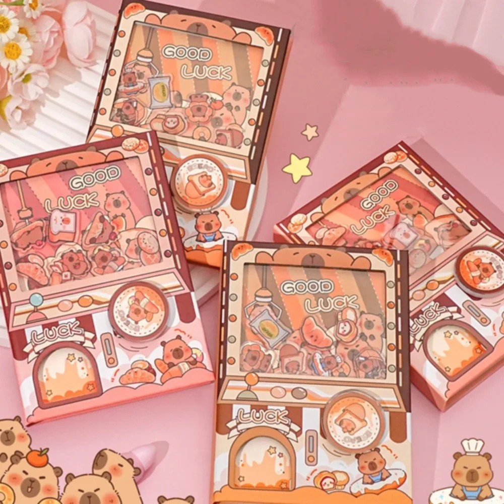 Creative Color Inner Page Gashapon Mahines Notebook Shaking Kawaii Small Notepad Relaxing Cartoon Square Writing Pad Girls