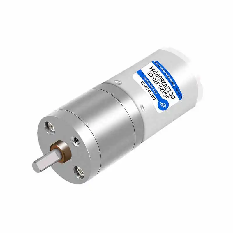 JGA25-370 12V 24V Micro DC Gear Motor 12~1931RPM 0.1~9KG.CM 2.7/3.6/4.8W Speed Regulation Large Torque Small Motor Shaft D4mm