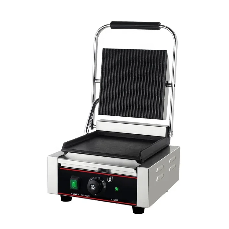 Non-Stick Panini Press Machine Electric Sandwich Maker Commercial Panini Grill Contact Grill