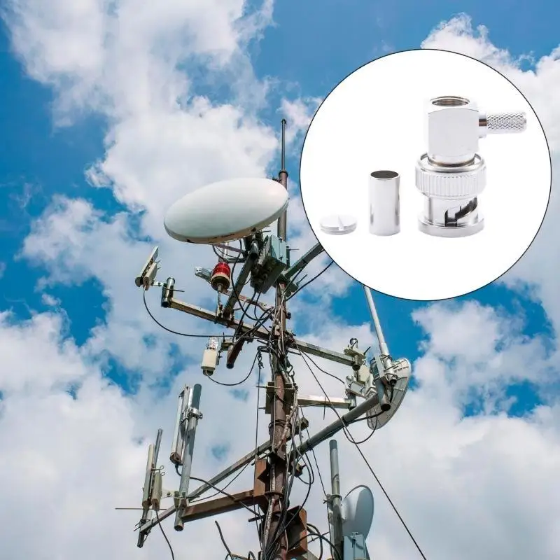 20CB BNC Adaptador 50-3 Junta BNC-JW3 Adaptador señal masculina a para conexión cable coaxial RG58