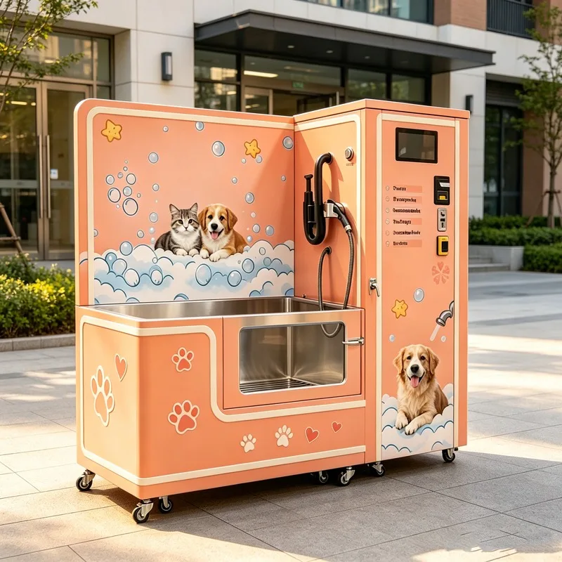 Hot Sale Pet Cleaning & Grooming Machine | Automatic Dog Car Washing Station