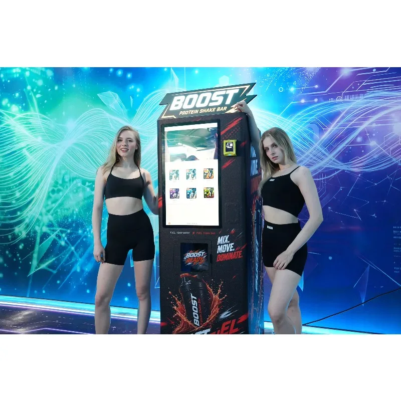Smart Protein Shake Vending Machine Touch Screen Multi Payment For Gym Customized