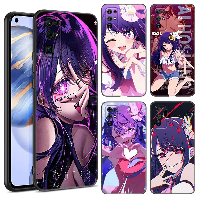 Anime Oshi no Ko Hoshino Ai Case For Huawei Honor 70 90 Lite X40 GT X50 i X5 Plus X6A X6S X7A X8A X8B X6 X7 X8 X9 4G X9A X9B 5G