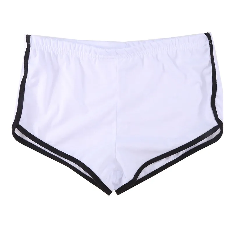 Mini short de sport monochrome pour femme, short décontracté pour femme, coupe couvertes sexy, pantalon femme mi-audiElastic