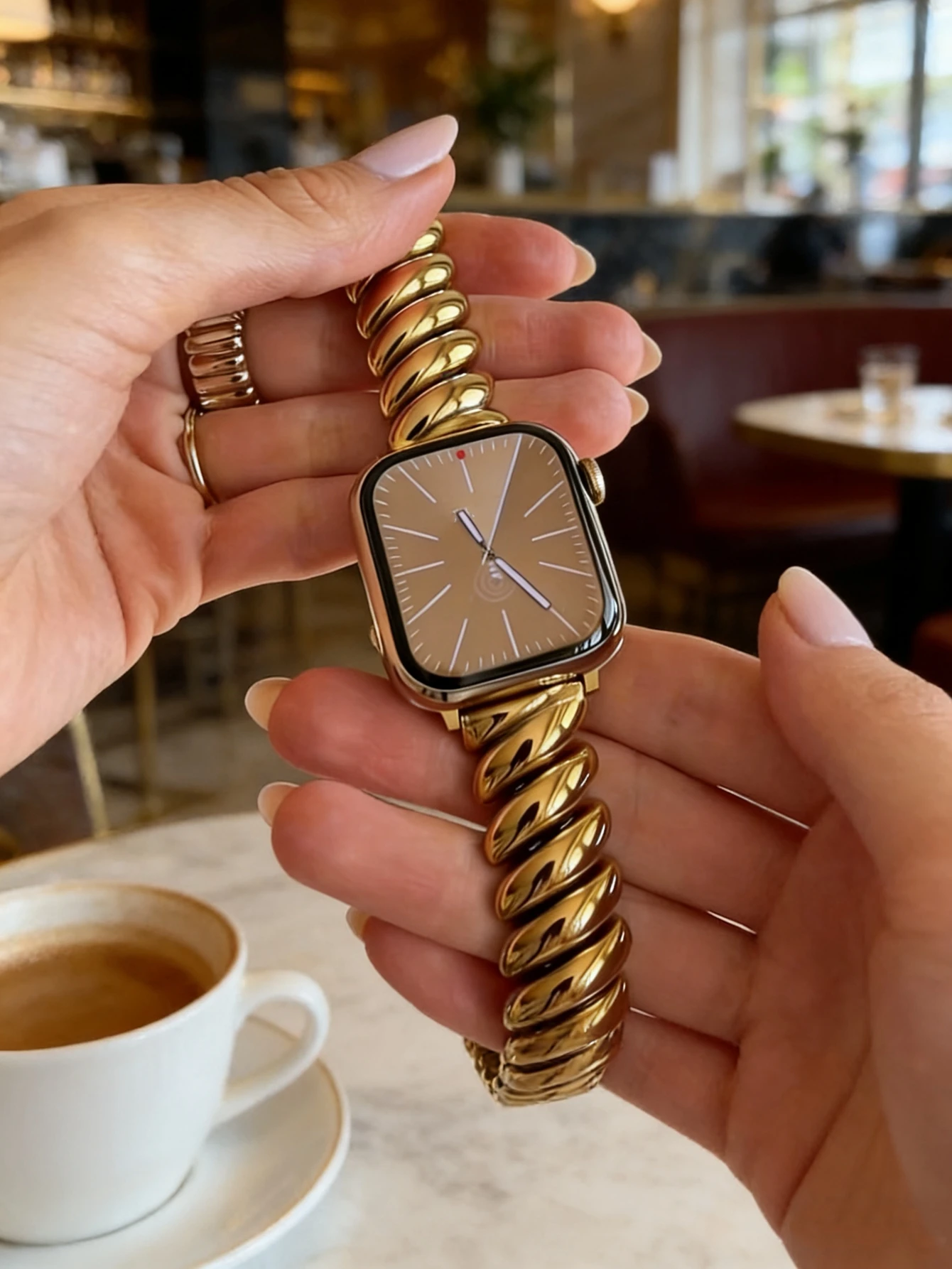 Advanced Luxury Stainless steel For Apple Watch band women bracelet Series S11/10/8/7/9 40mm 41mm 38mm 42mm 44mm 45mm 46mm Strap