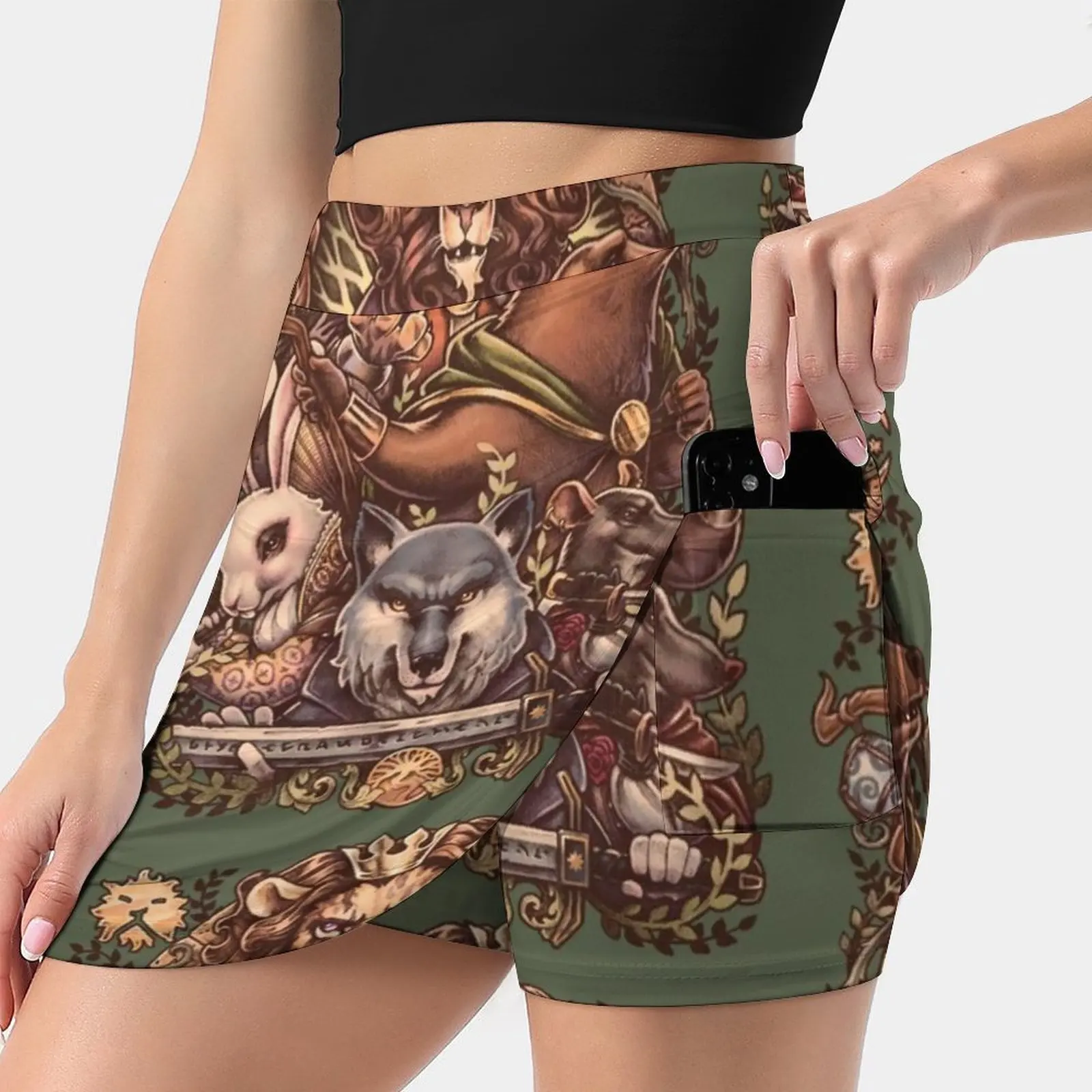 

Armello-Battle For The Crown Women's skirt Mini Skirts A Line Skirt With Hide Pocket Armello Heroes Dollmaker Contest