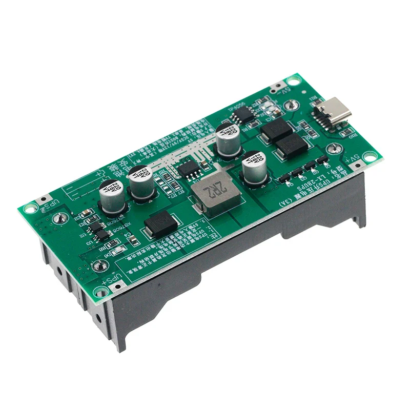 Type-C 15W 3A 18650 Lithium Battery Charger Module DC-DC Step Up Booster Fast Charge UPS Power Supply / Converter 5V 9V 12V