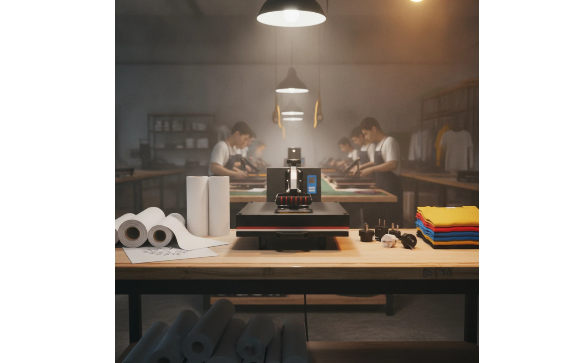 Heat Press Machine Pressure Adjustment Knob T Shirt Heat Press Craft Equipment Metal Frame Large Surface