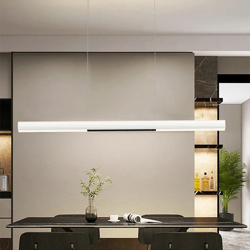 TechHPLiving Room Dining Room Long Led Pendant Lights Modern Minimalist Room Decor For Hotel Kitchen