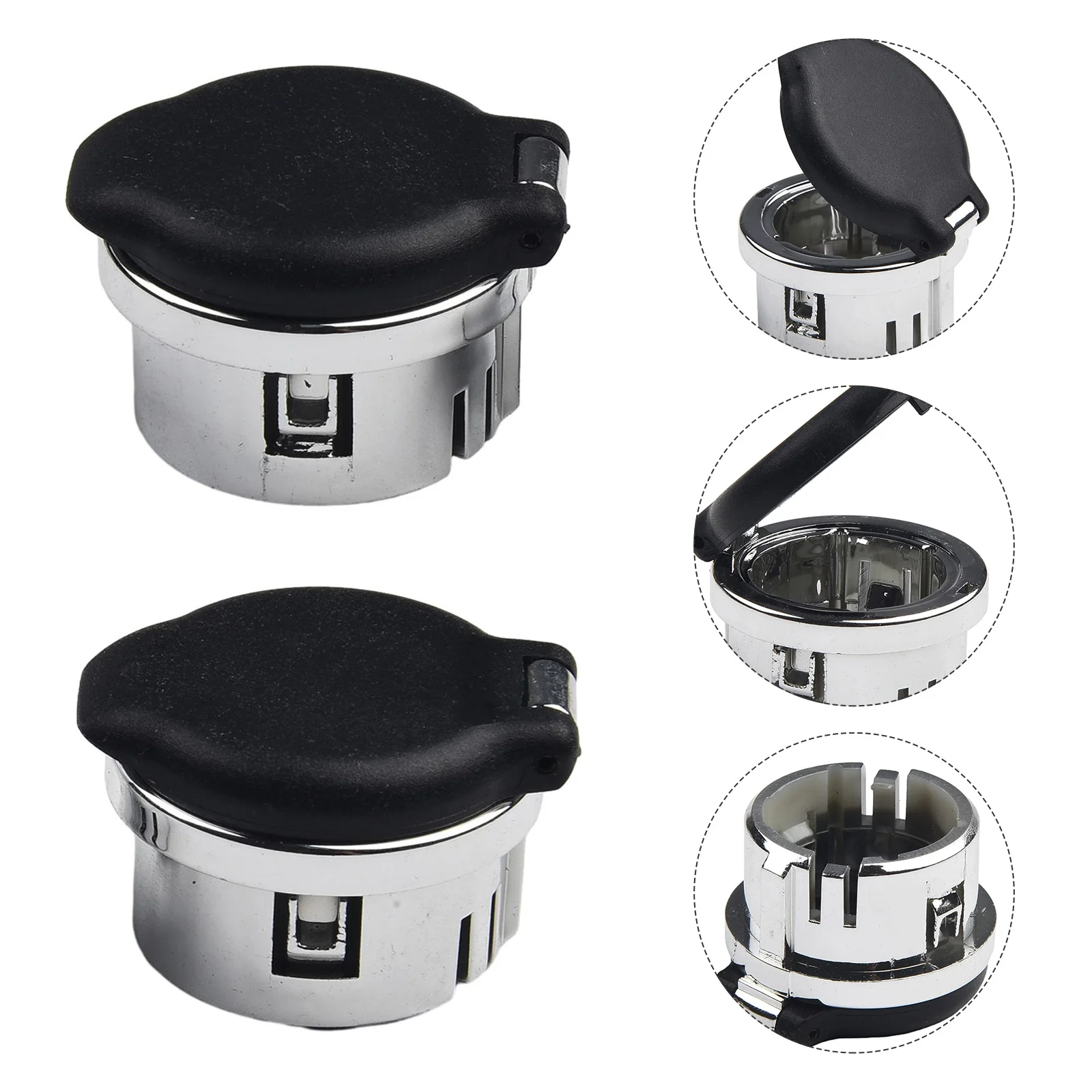 غطاء مخرج طاقة أسود ABS جديد 2 × أجزاء ساخنة عالية الجودة وعالية القوة 20983936 ملحقات استبدال مباشر