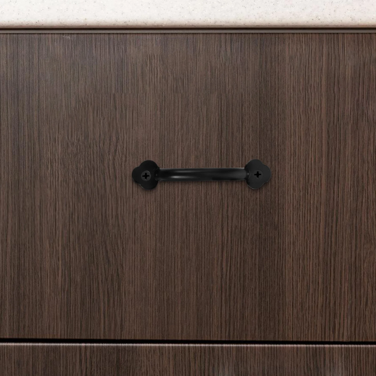 

3pcs Cabinet Pulls Black Zinc Alloy Rustic Drawer Handles For Kitchen Bathroom Wardrobe Closet Garage Barn Door Hardware Metal