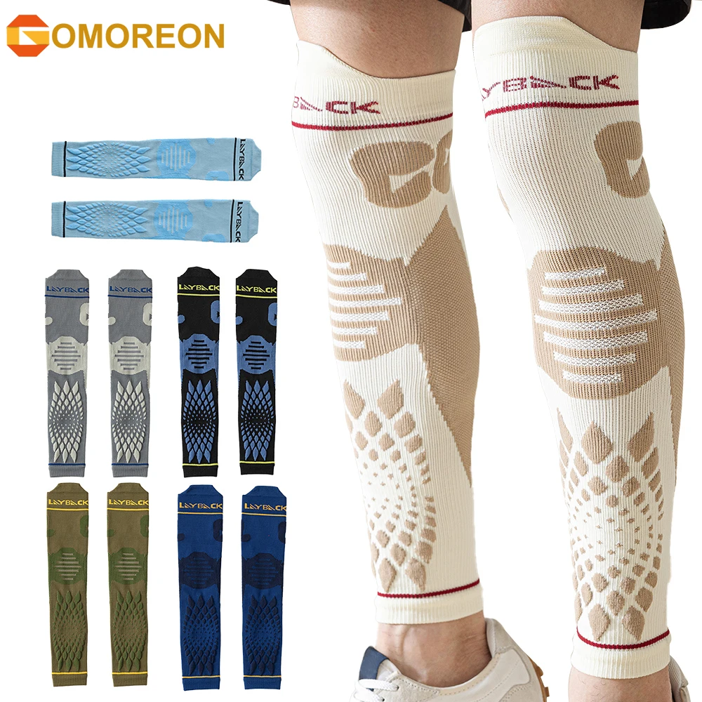 1Pair Soccer Leg Sleeves - For Adult & Large Boys/Youth - Calf Compression Sleeves - Fits Over Calf/Shin Guards