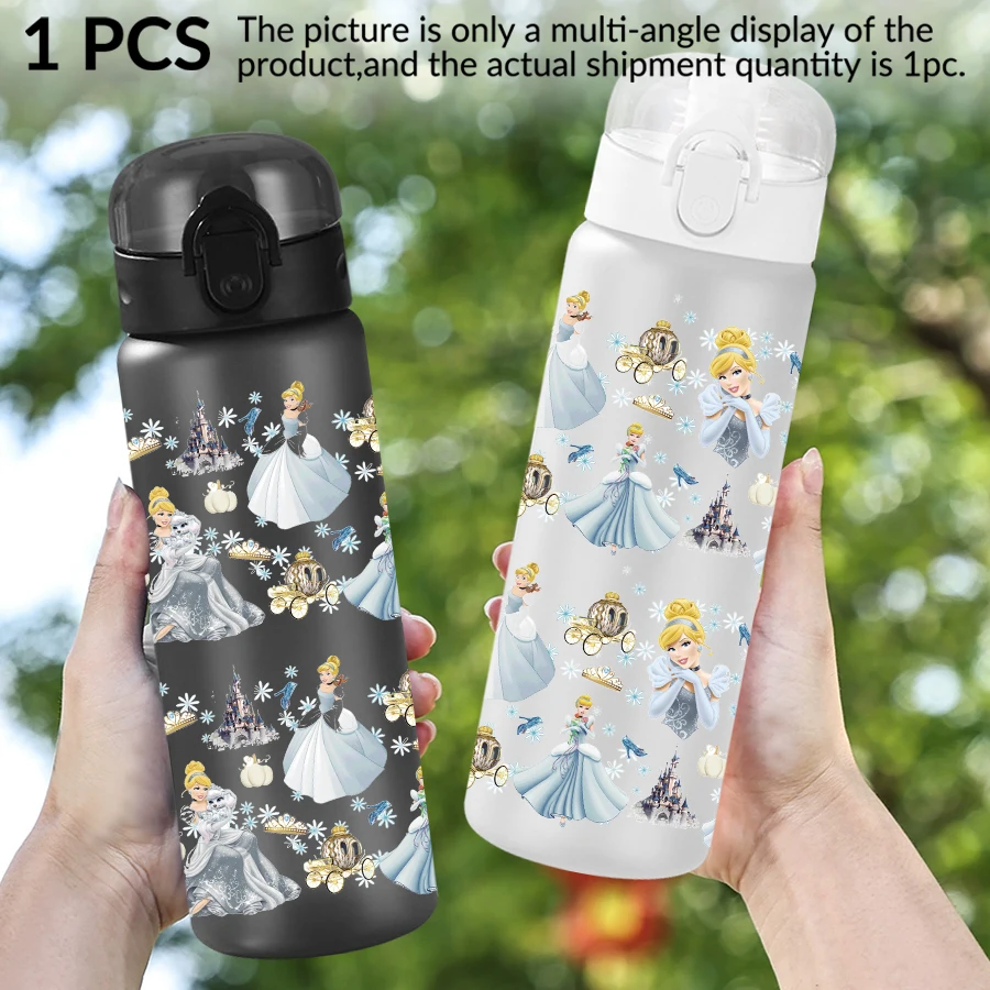 1 Stück Disney Aschenputtel/Schloss/Motiv 26 Unzen Kunststoff-Wasserflasche Sportbecher als Geburtstags-/Schulgeschenk