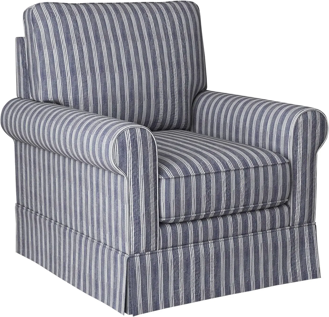 

Swivel Accent Chair Linen Mid Century Modern Chair, Comfy Swivel Barrel Reading Chair, Upholstered Swivel Square Chair For