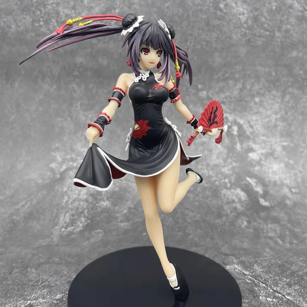 21cm Date A Live Tokisaki Kurumi In Cheongsam Anime Girls Figure Model Statue Boys Collection Desktop Decoration Ornament Toys