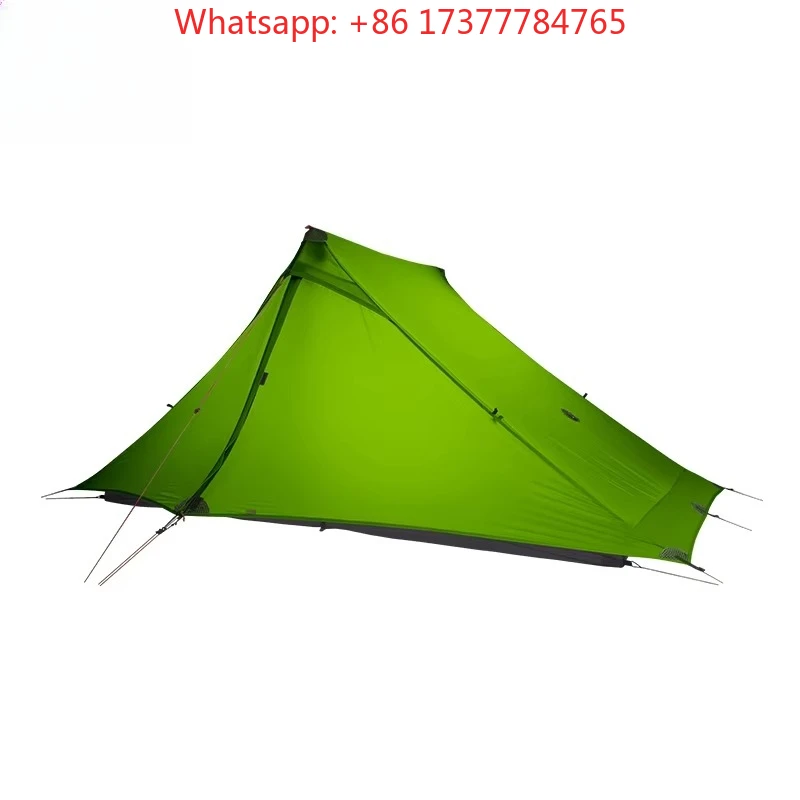 20D Silnylon Rodless Tent 3-4 Seasons, 3F GEAR Lanshan 2 Pro 2 Person Ultralight Outdoor Camping Tent