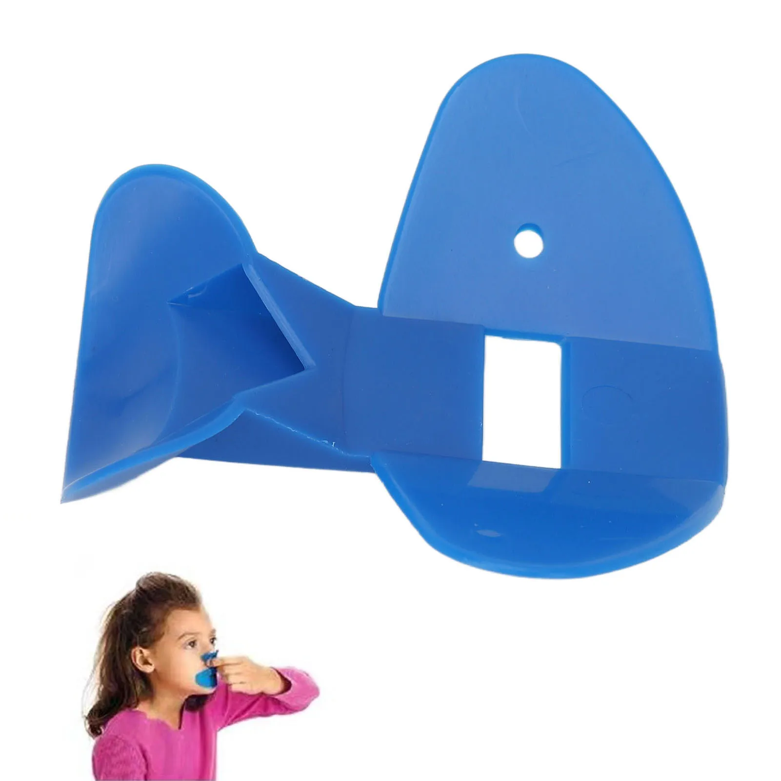 

Свисток для носа, пластиковый резонанс, темно-синяя гигиеническая флейта для носа, улучшение четкости, обучение для малышей, практика