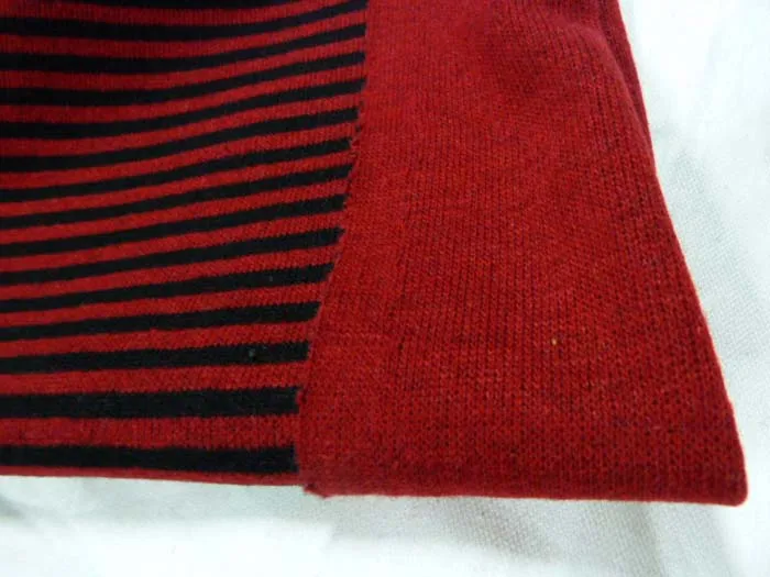 Double-Sided Thickened Striped Woolen Knitted Fabric for Autumn Winter Outerwear Cardigan Dress Fashion Clothing Material