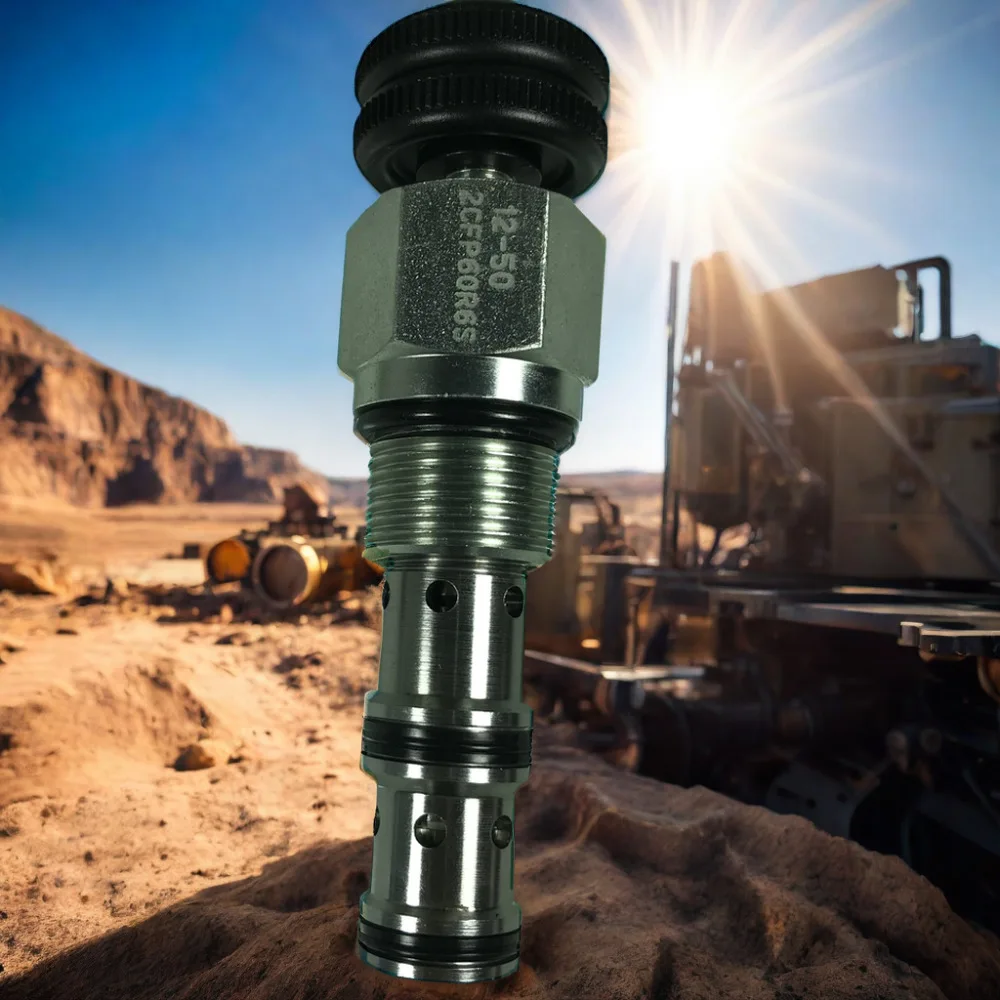 2CFP60P6S Pressure Compensation Flow Control Valve 90LPM 350bar High Pressure Domestic Hydraulic Cartridge Valve