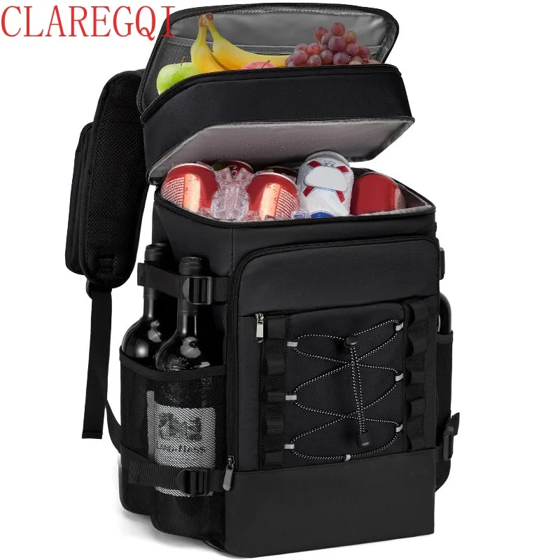 Large capacity heat preservation cooler bag Outdoor storage ice camping gear Portable picnic lightness backpack Durable Reusable