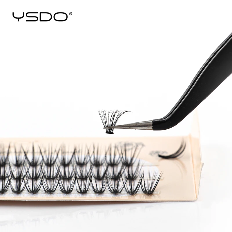 YSDO cils grappes 60 pièces cils en grappe 8-12mm cils individuels aspect naturel D Curl moelleux grappe cils bricolage Extension de cils