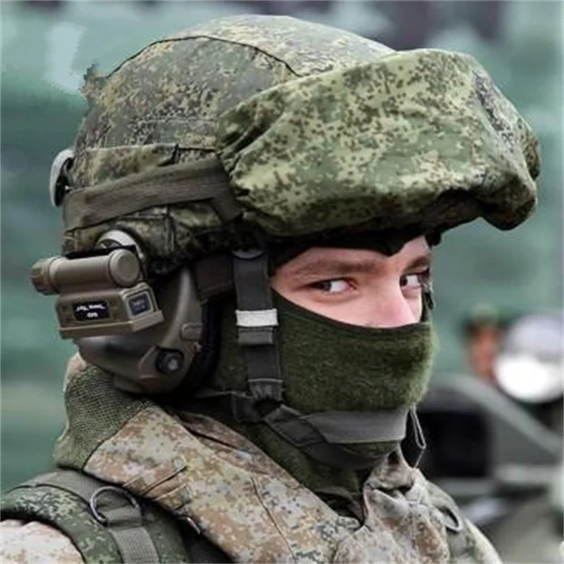 

Tactical Survival Helmet Hunting Apparel Accessories 6B47 Tactical Helmet and Goggle Camo Cover Quick Equipment EMR/MOX