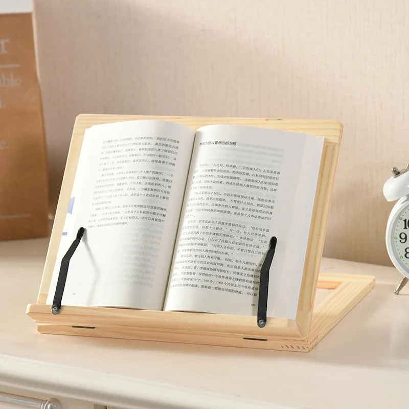 

Wooden Frame Reading Bookshelf Bracket Book Reading Bookend Tablet PC Support Music Stand Wood Table Drawing Easel Stationery