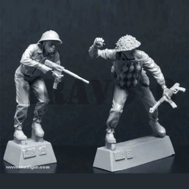 1/35 Scale Resin Figure Model Kits Vietnam Soldier Top Secret! NVA Counter-SOG Team 2 Figures Unassambled & Unpainted C559