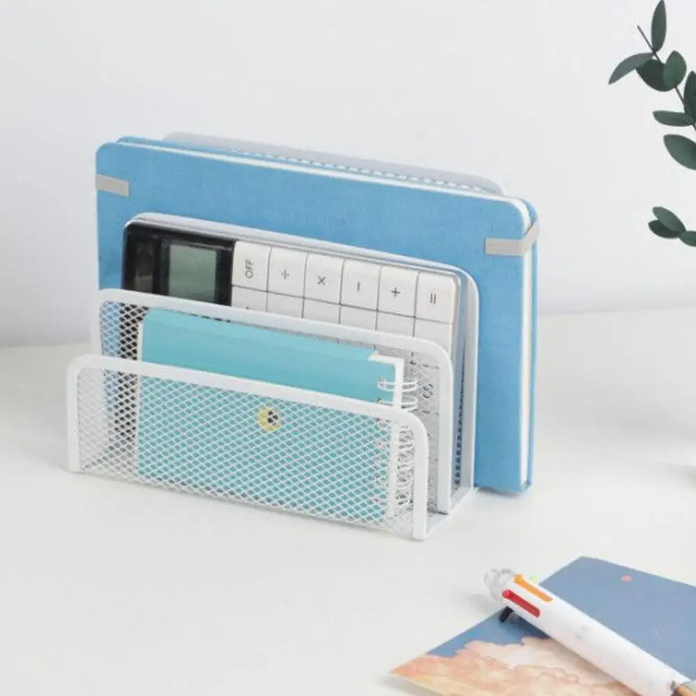 Ins 4-Tier Iron Mesh Desk File Organizer Letter Holder Desktop Storage Rack For Documents Mail Stationery Home Office Supplies