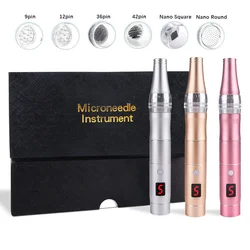 Electric Dr Pen Wireless Dermapen Skin Care Professional Microneedling Pen With 2 pcs Screw Auto Micro Needle Machine Face Lift