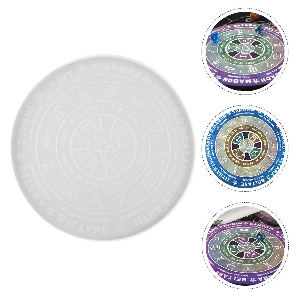 

Tray Silicone Mould Premium Flexible Non-Stick DIY Mold for Crystal Epoxy Resin Crafts Creative Divination Mirror